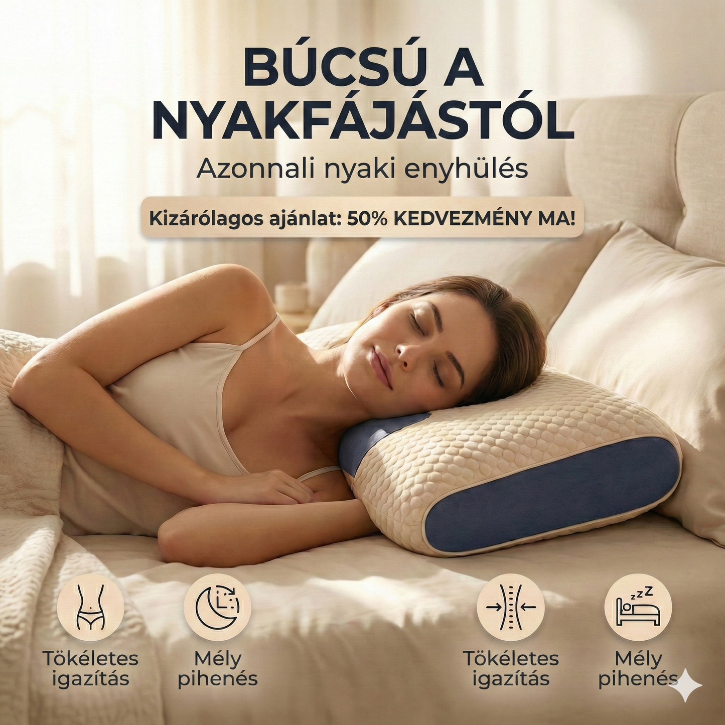 CerviLux™ párna – Fedezd fel újra a fájdalommentes alvás örömét